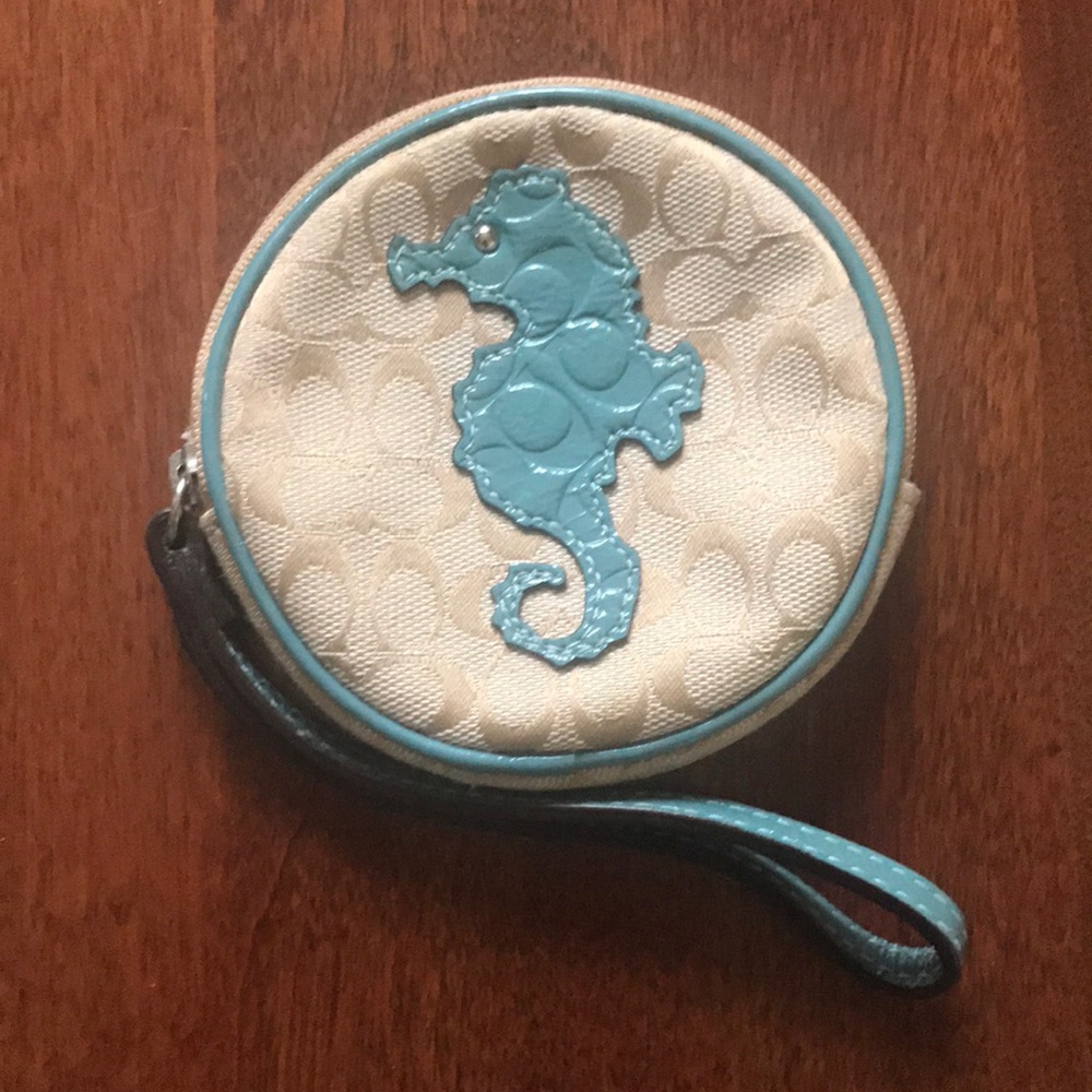 Coach seahorse wristlet